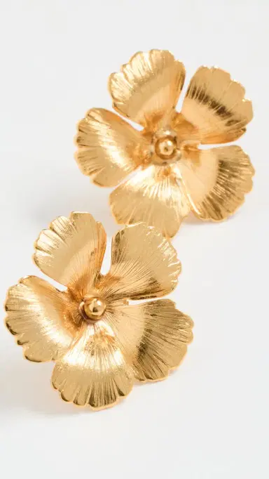 Jennifer Behr Rowena Earrings Antique/Gold One Size | Thumbnail 2