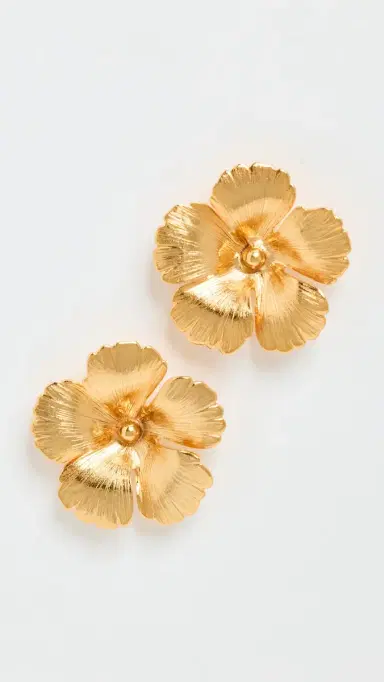 Jennifer Behr Rowena Earrings Antique/Gold One Size | Thumbnail 4