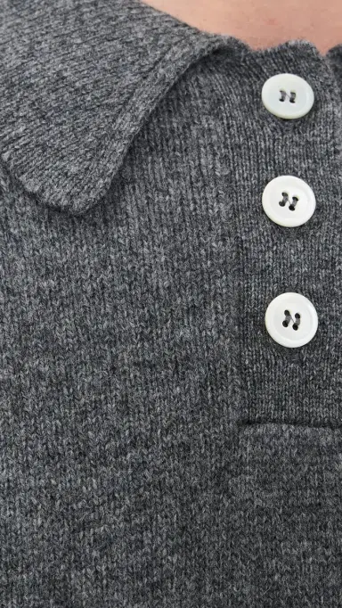 Daughter & Edith Polo Shirt Derby Grey | Thumbnail 6