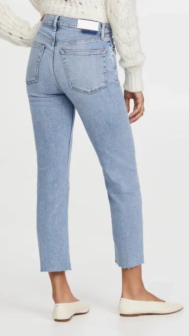 RE/DONE 70s High Rise Comfort Stretch Stove Pipe Jeans Mid 90s 30 | Thumbnail 3
