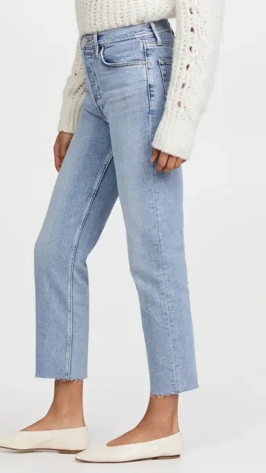 RE/DONE 70s High Rise Comfort Stretch Stove Pipe Jeans Mid 90s 30 | Thumbnail 4