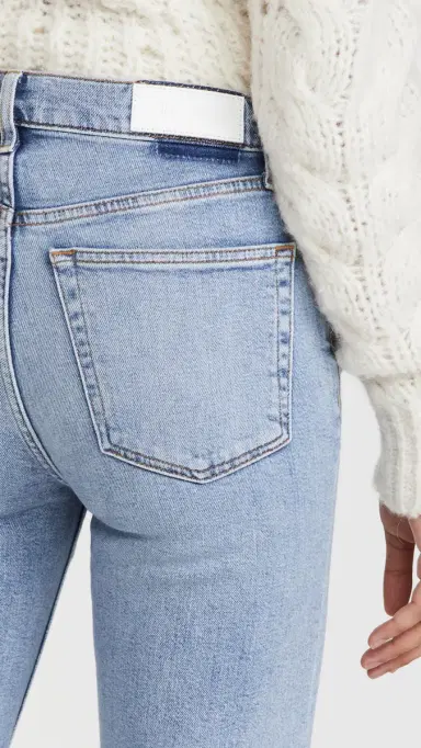 RE/DONE 70s High Rise Comfort Stretch Stove Pipe Jeans Mid 90s 30 | Thumbnail 6