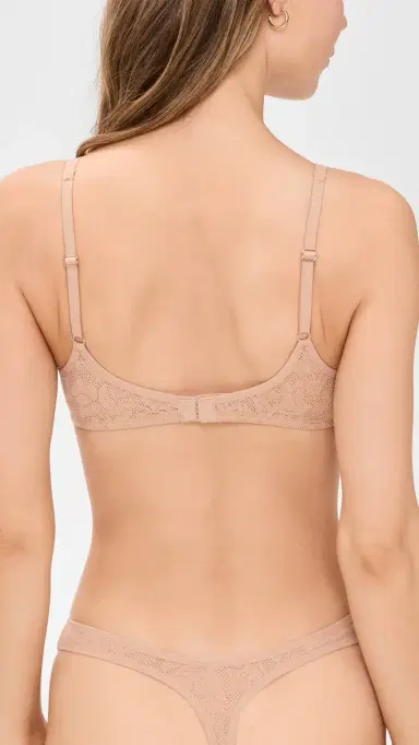 Eberjey Soft Stretch Recycled Lace Thong Sunkissed S | Thumbnail 3