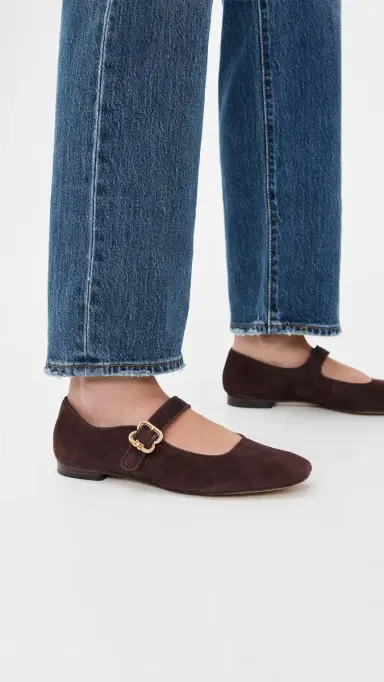 Sam Edelman Michaela Suede Flats Cafe Noir 6 | Thumbnail 3