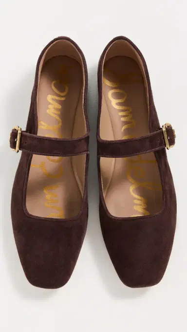 Sam Edelman Michaela Suede Flats Cafe Noir 6 | Thumbnail 5