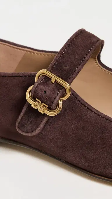 Sam Edelman Michaela Suede Flats Cafe Noir 6 | Thumbnail 6