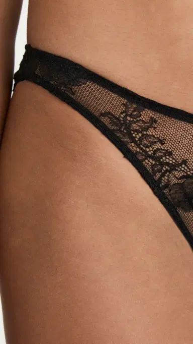 Fleur du Mal Bouquet Lace Cheeky Panties Black 2 | Thumbnail 6