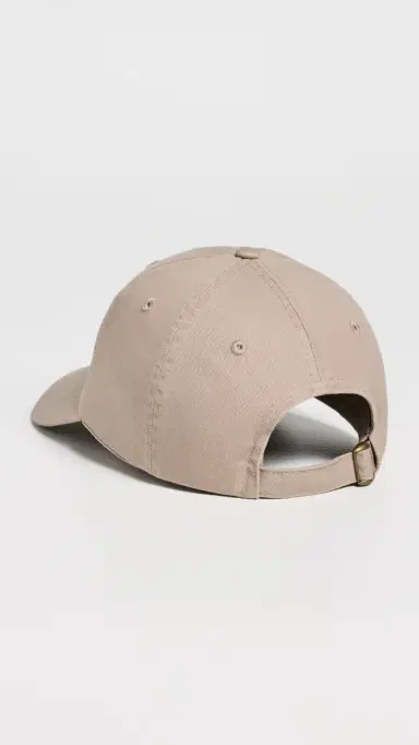 Clare V. Baseball Hat Khaki with Neon Yellow One Size | Thumbnail 4