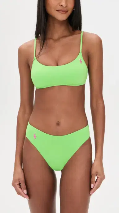 Polo Ralph Lauren Modern High eg Bikini Bottoms Riviera Green | Thumbnail 4