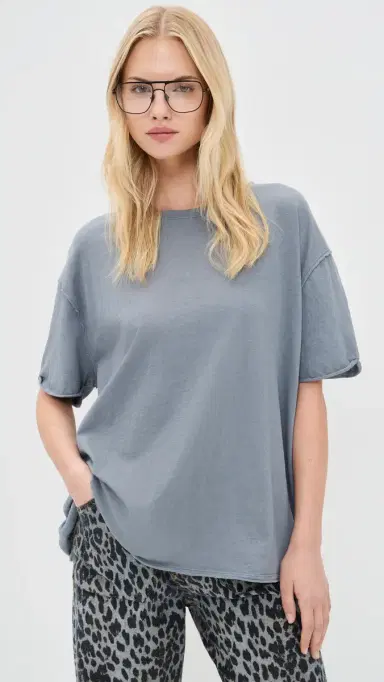 Free People Nina Tee Blue Mirage L | Thumbnail 2