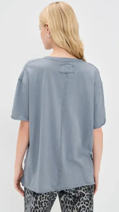 Free People Nina Tee Blue Mirage L | Thumbnail 3
