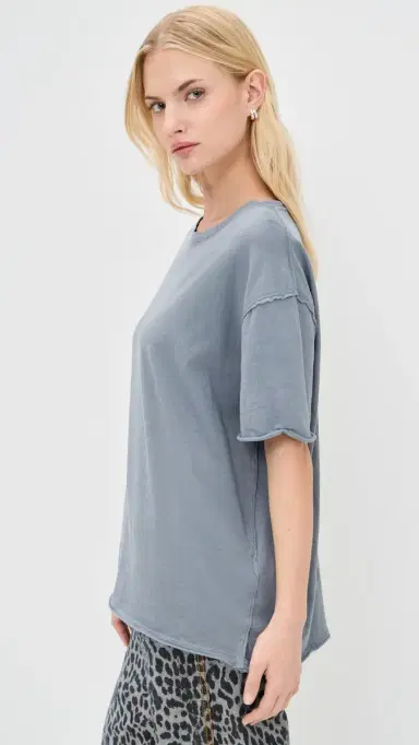 Free People Nina Tee Blue Mirage L | Thumbnail 4