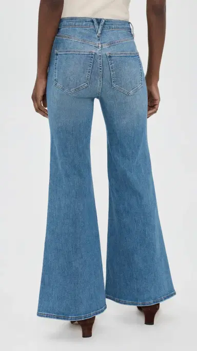 Veronica Beard Jean Joplin High Rise Wide Flare Jeans Pool Party | Thumbnail 3 Veronica Beard Jean Joplin High Rise Wide Flare Jeans Pool Party | Thumbnail 3