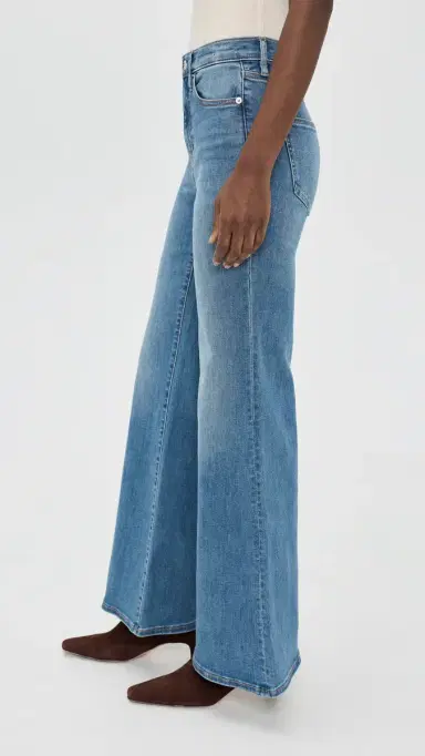 Veronica Beard Jean Joplin High Rise Wide Flare Jeans Pool Party | Thumbnail 4 Veronica Beard Jean Joplin High Rise Wide Flare Jeans Pool Party | Thumbnail 4