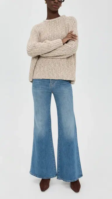 Veronica Beard Jean Joplin High Rise Wide Flare Jeans Pool Party | Thumbnail 5 Veronica Beard Jean Joplin High Rise Wide Flare Jeans Pool Party | Thumbnail 5