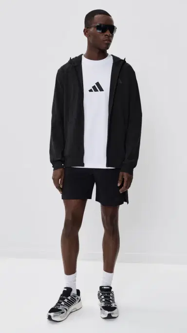 Adidas Workout Full Zip Sweatshirt Black | Thumbnail 5