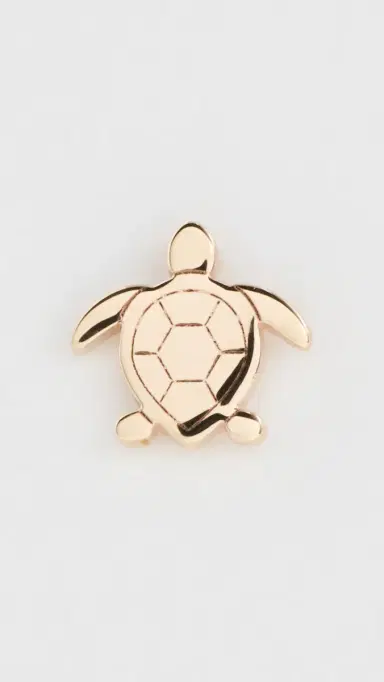 Zoë Chicco 14k Gold Itty Bitty Turtle Single Stud Earring Yellow Gold One Size | Thumbnail 2 Zoë Chicco 14k Gold Itty Bitty Turtle Single Stud Earring Yellow Gold One Size | Thumbnail 2