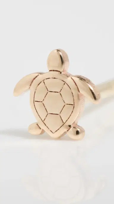 Zoë Chicco 14k Gold Itty Bitty Turtle Single Stud Earring Yellow Gold One Size | Thumbnail 5 Zoë Chicco 14k Gold Itty Bitty Turtle Single Stud Earring Yellow Gold One Size | Thumbnail 5