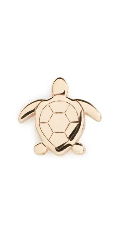 Zoë Chicco 14k Gold Itty Bitty Turtle Single Stud Earring Yellow Gold One Size | Thumbnail 1 Zoë Chicco 14k Gold Itty Bitty Turtle Single Stud Earring Yellow Gold One Size | Thumbnail 1