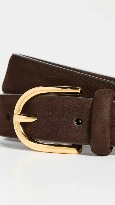 Anderson's Narrow Nubuck Semi-Formal Belt Dark Brown 80 | Thumbnail 5 Anderson's Narrow Nubuck Semi-Formal Belt Dark Brown 80 | Thumbnail 5