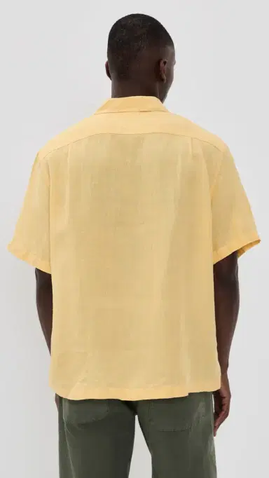 Lacoste Linen Camp hirt Yellow | Thumbnail 3 Lacoste Linen Camp hirt Yellow | Thumbnail 3