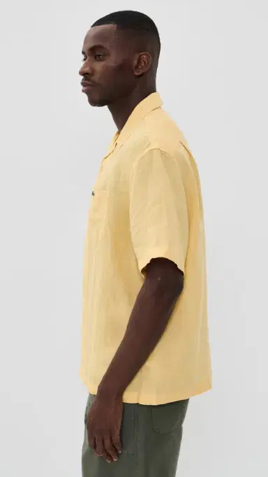 Lacoste Linen Camp hirt Yellow | Thumbnail 4 Lacoste Linen Camp hirt Yellow | Thumbnail 4