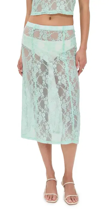 LE BOP Lace Skirt Mint | Thumbnail 1