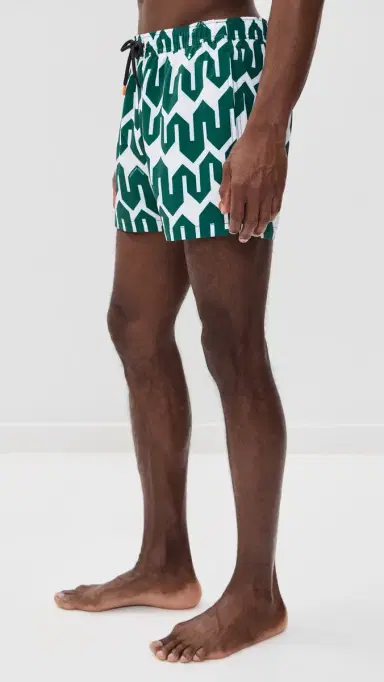 Save The Duck Ademir Swim Trunks 4 Bold Zigzag/ove The Ocean | Thumbnail 4