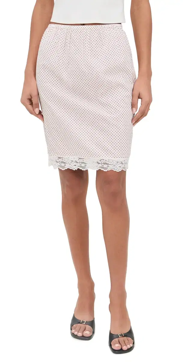 Marlowe Skirt Cream & Red Polka Dot