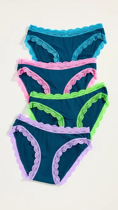 Stripe & Stare The Original Knicker 4 Pack Midnight Neon | Thumbnail 2