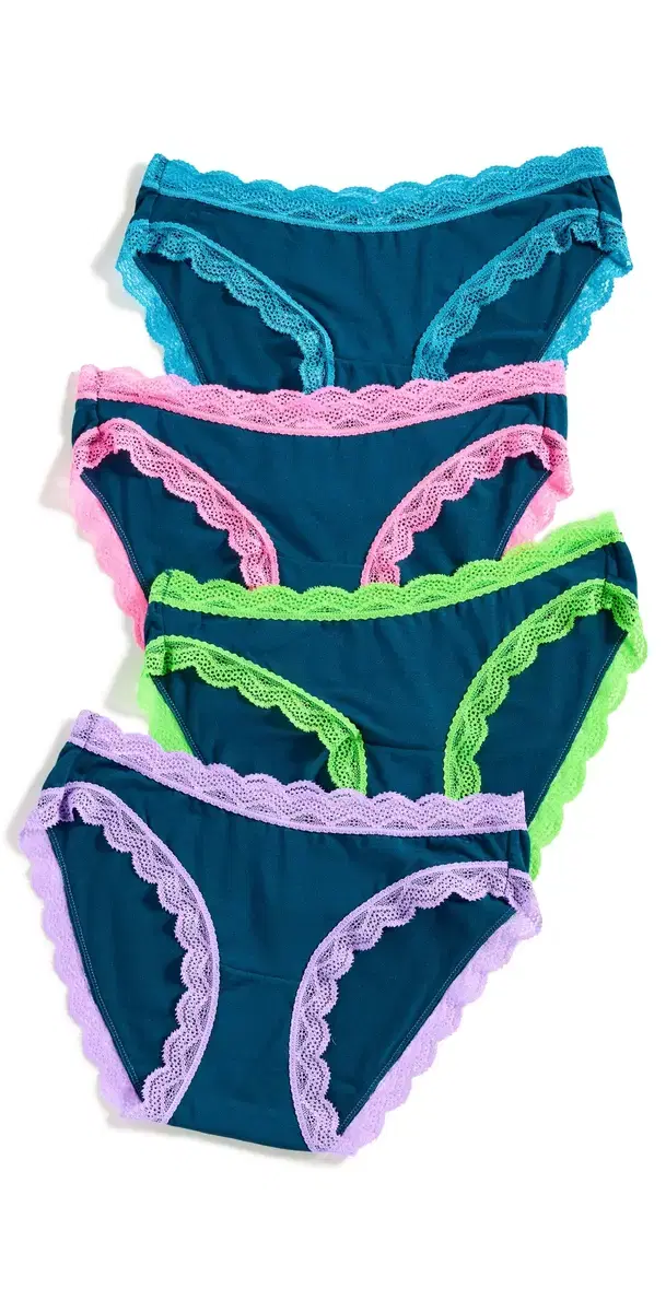 Stripe & Stare The Original Knicker 4 Pack idnight Neon