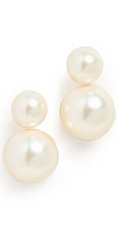 Jennifer Behr Iris Earring Pearl One Size | Thumbnail 1