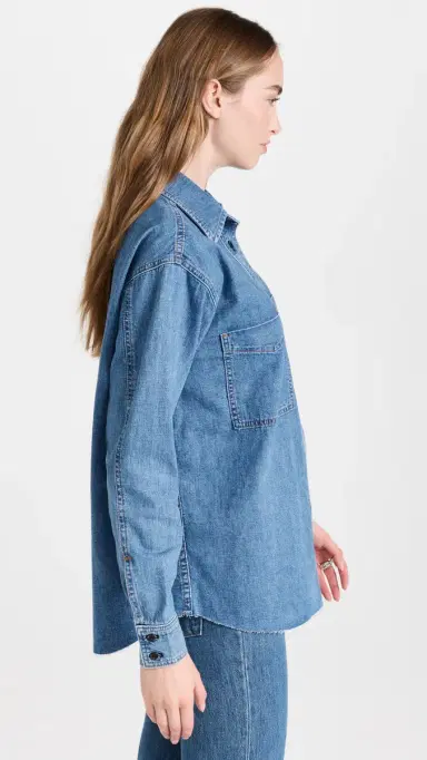 Askk NY Oversized Denim Shirt | Thumbnail 4 Askk NY Oversized Denim Shirt | Thumbnail 4