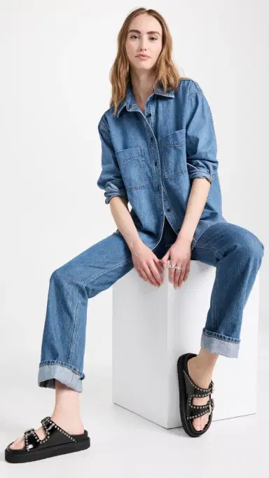 Askk NY Oversized Denim Shirt | Thumbnail 5 Askk NY Oversized Denim Shirt | Thumbnail 5