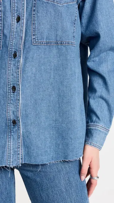 Askk NY Oversized Denim Shirt | Thumbnail 6 Askk NY Oversized Denim Shirt | Thumbnail 6