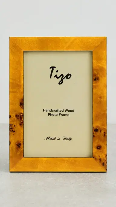 Tizo Design Italian Honey Burl Wood Frame 4x6 | Thumbnail 4