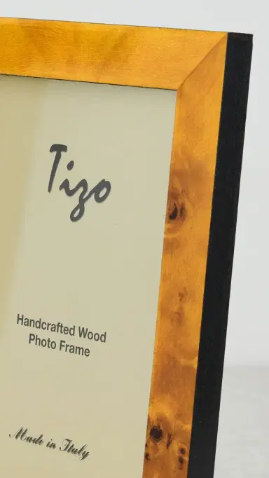 Tizo Design Italian Honey Burl Wood Frame 4x6 | Thumbnail 5