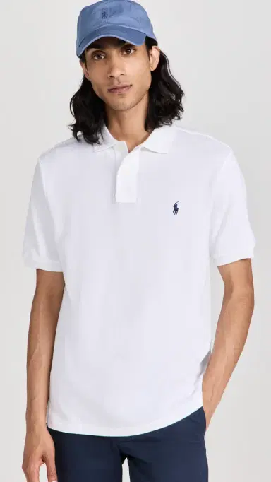 Polo Ralph Lauren Classic Fit Iconic Mesh Polo White | Thumbnail 2 Polo Ralph Lauren Classic Fit Iconic Mesh Polo White | Thumbnail 2