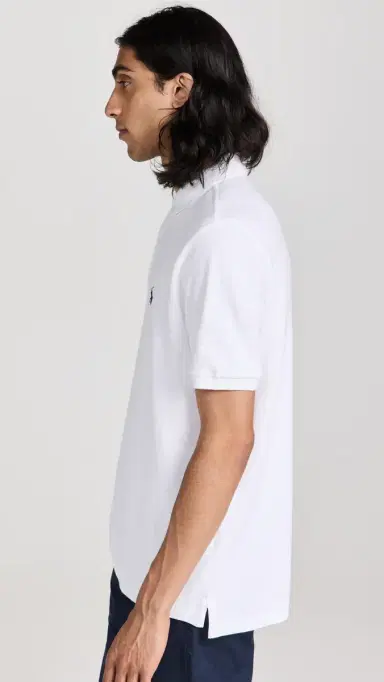 Polo Ralph Lauren Classic Fit Iconic Mesh Polo White | Thumbnail 4 Polo Ralph Lauren Classic Fit Iconic Mesh Polo White | Thumbnail 4
