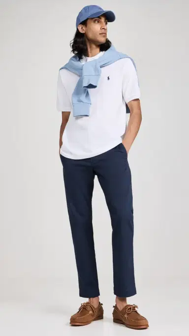 Polo Ralph Lauren Classic Fit Iconic Mesh Polo White | Thumbnail 5 Polo Ralph Lauren Classic Fit Iconic Mesh Polo White | Thumbnail 5