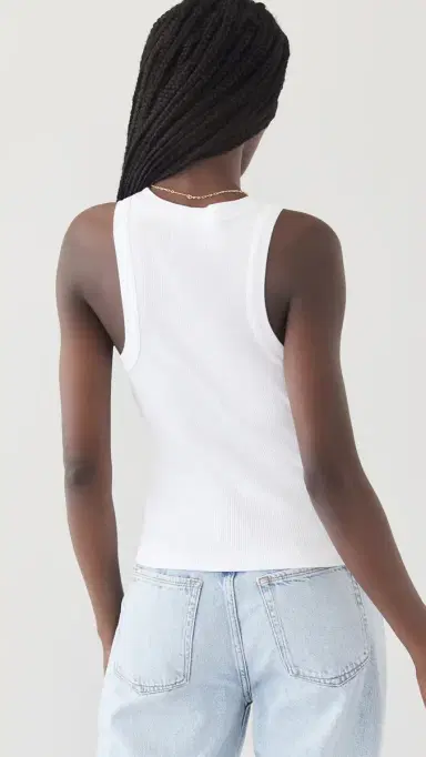 Citizens of Humanity Isabel Rib Tank White L | Thumbnail 3 Citizens of Humanity Isabel Rib Tank White L | Thumbnail 3