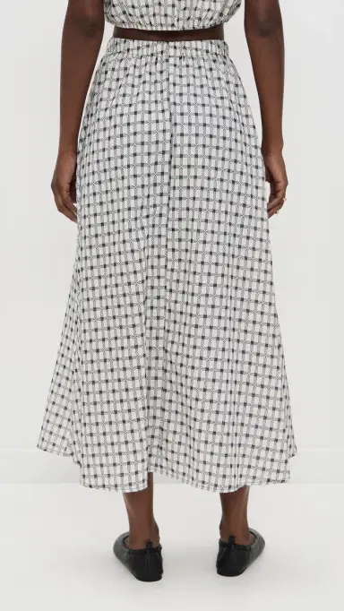 LE BOP Martha Plaid Skirt Ivory Dobby L | Thumbnail 3 LE BOP Martha Plaid Skirt Ivory Dobby L | Thumbnail 3