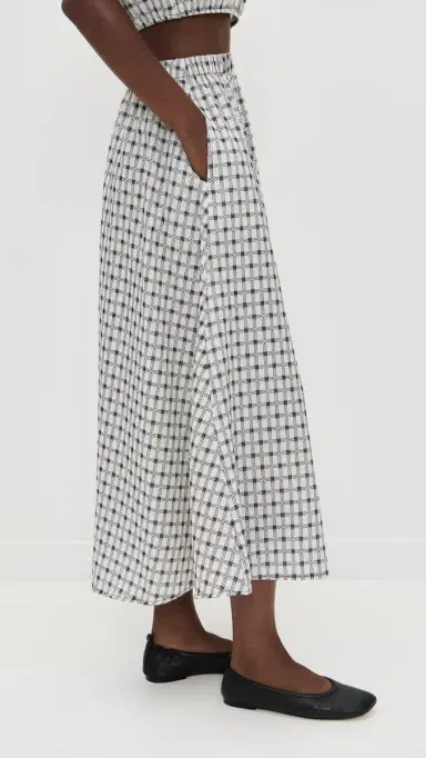 LE BOP Martha Plaid Skirt Ivory Dobby L | Thumbnail 4 LE BOP Martha Plaid Skirt Ivory Dobby L | Thumbnail 4