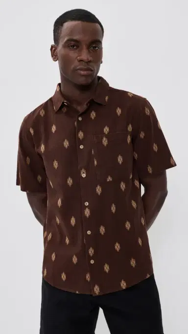 McTavish Button Up Shirt Brown Multi M | Thumbnail 2 McTavish Button Up Shirt Brown Multi M | Thumbnail 2