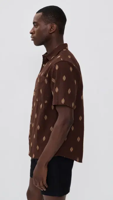 McTavish Button Up Shirt Brown Multi M | Thumbnail 4 McTavish Button Up Shirt Brown Multi M | Thumbnail 4