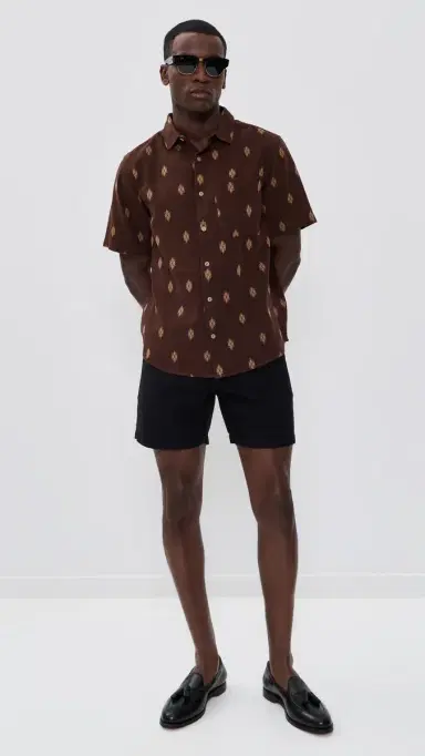 McTavish Button Up Shirt Brown Multi M | Thumbnail 5 McTavish Button Up Shirt Brown Multi M | Thumbnail 5
