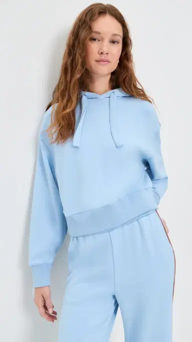 LE BOP Cleo Pullover Hoodie Chambray Blue L | Thumbnail 2