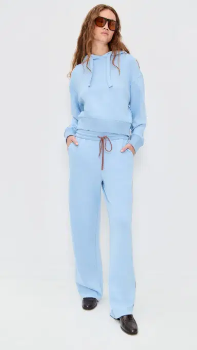 LE BOP Cleo Pullover Hoodie Chambray Blue L | Thumbnail 5