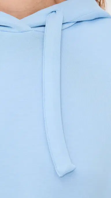 LE BOP Cleo Pullover Hoodie Chambray Blue L | Thumbnail 6