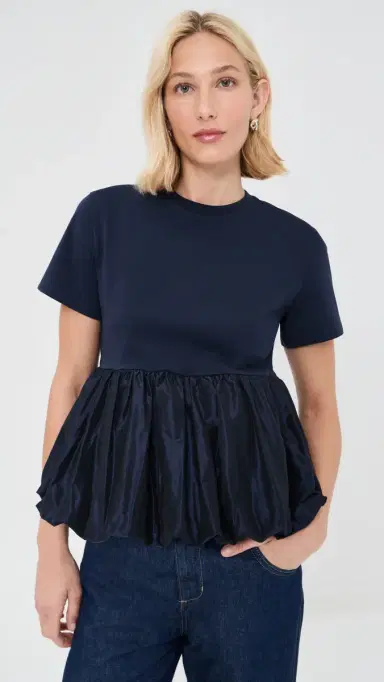 Cecilie Bahnsen Cooper T-Shirt Navy | Thumbnail 2